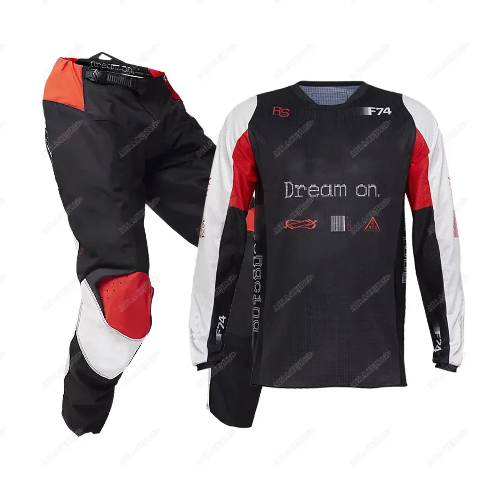 Mountain Biking Outfits Women - Zestaw odzieży wyścigowej: koszulka i spodnie,