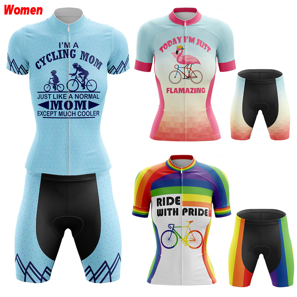 Mountain Biking Outfits Women - Ride With Pride Poliestrowa odzież rowerowa