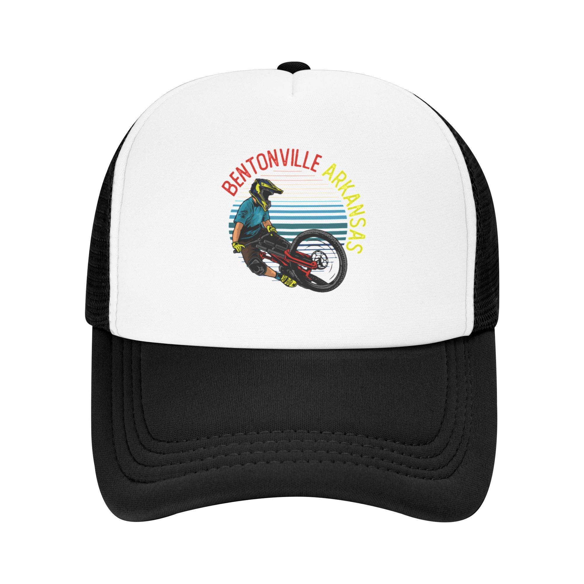 Mountain Biking Bentonville - Modna czapka bejsbolówka z siatką w