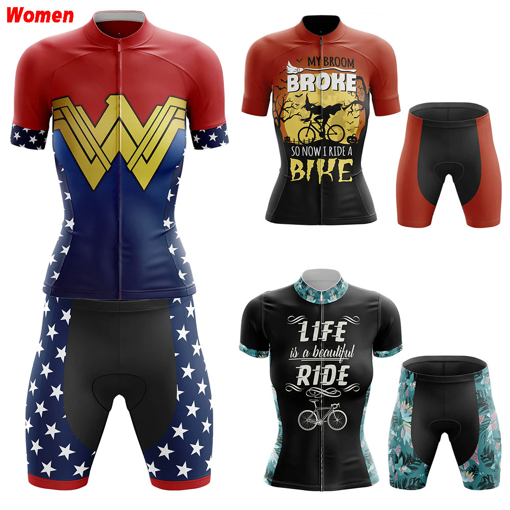 Mountain Biking Outfits Women - My Broom Broke Poliestrowa odzież rowerowa