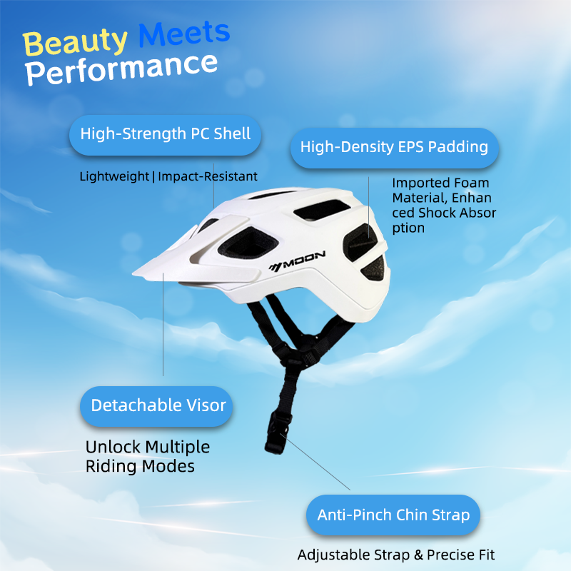 Mountain Biking Youth - Profesjonalny kask rowerowy MOON Anti-Odor dla